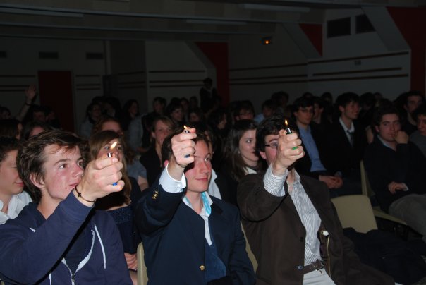 La foule en délire